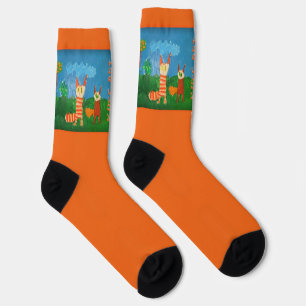 Funny Cats Crew Socken