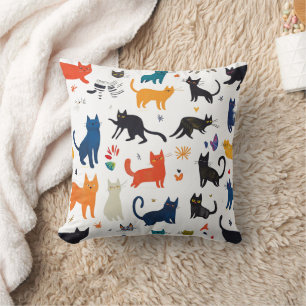 Funny Cats Decorative Pillow - Niedlich & spieleri Kissen