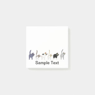 funny cats design post it post-it klebezettel