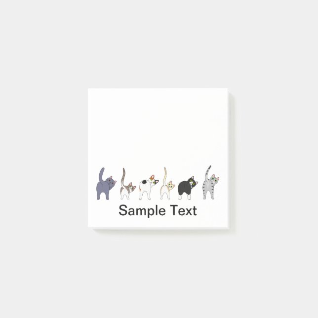 funny cats design post it post-it klebezettel (Vorderseite)