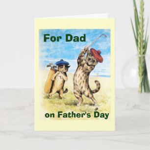 Funny Cats Golf Caddy Design Karte