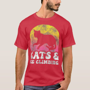 Funny Cats Ice Klettergarten Vintag Retro Hobby T-Shirt
