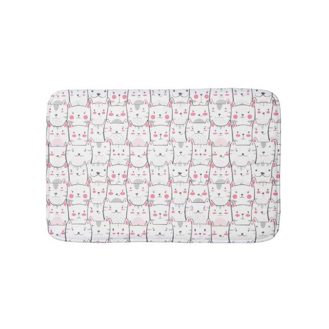 Funny Cats Kitten Kittens Cat Bath Mat Badematte (Vorderseite)