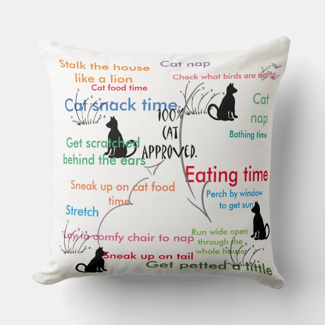 Funny Cats Kitty Cat Kittens Aktivität Kissen (Vorderseite)