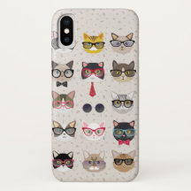Funny Cats mit Glasses iPhone 7 Plus Fall