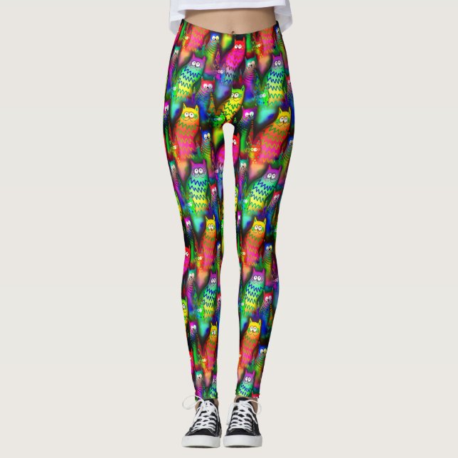 Funny Cats Muster-54578 Leggings (Vorderseite)