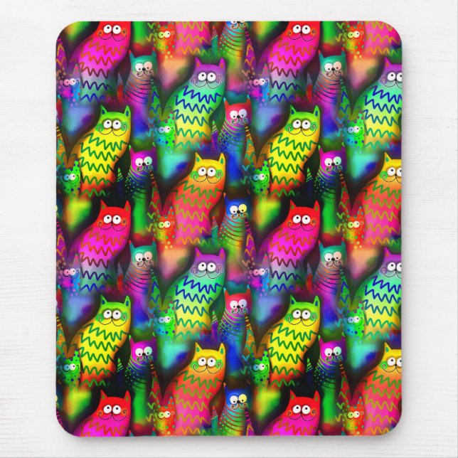 Funny Cats Muster-54578 Mousepad (Vorne)