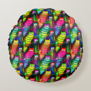 Funny Cats Muster-54578 Rundes Kissen