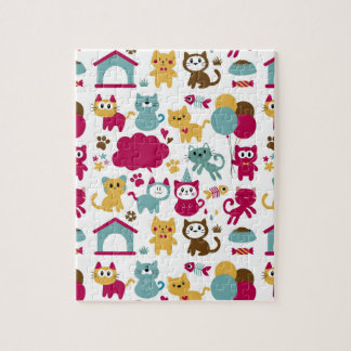 Funny Cats Muster Puzzle