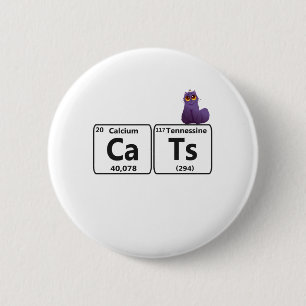 Funny Cats Periodische Tischelemente Funny Science Button
