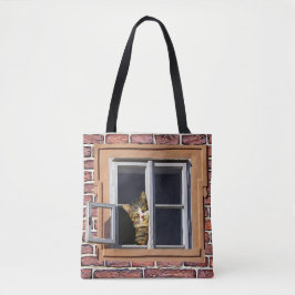 Funny Cats Pinkeln aus der Fenstertasche