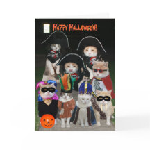 Funny Cats Prowling zu Halloween