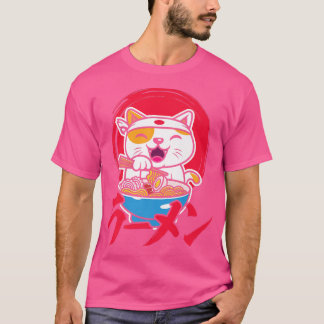 Funny Cats Ramen für alle Sushi Cat Lovers T-Shirt