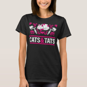 Funny Cats und Tats Geschenk Tattoo Ink Tattoo Art T-Shirt