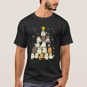 Funny Cats Weihnachtsbaum aus Katzen T-Shirt