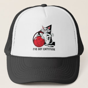 Funny Cattitude Cat Hat Truckerkappe