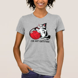 Funny Cattitude Cat T-Shirt