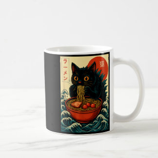 Funny Catzilla Anime Ramen Japanese Cat Gifts Men  Kaffeetasse