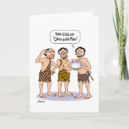 Funny Cavemen Geburtstag Karte