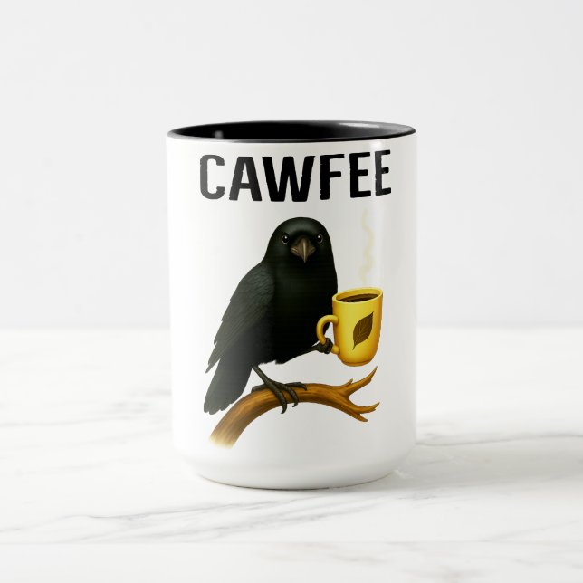 Funny Cawfee Tasse für Vogelliebhaber | Novelty Cr (Zentrum)
