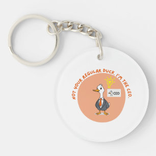 Funny CEO Duck - Business Boss Geschenk Idee Schlüsselanhänger