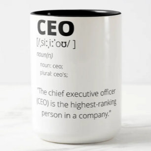 Funny CEO Geschenkidee Tasse für Damen und Herren