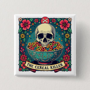 Funny Cereal Killer Familie Getreideliebhaber Button