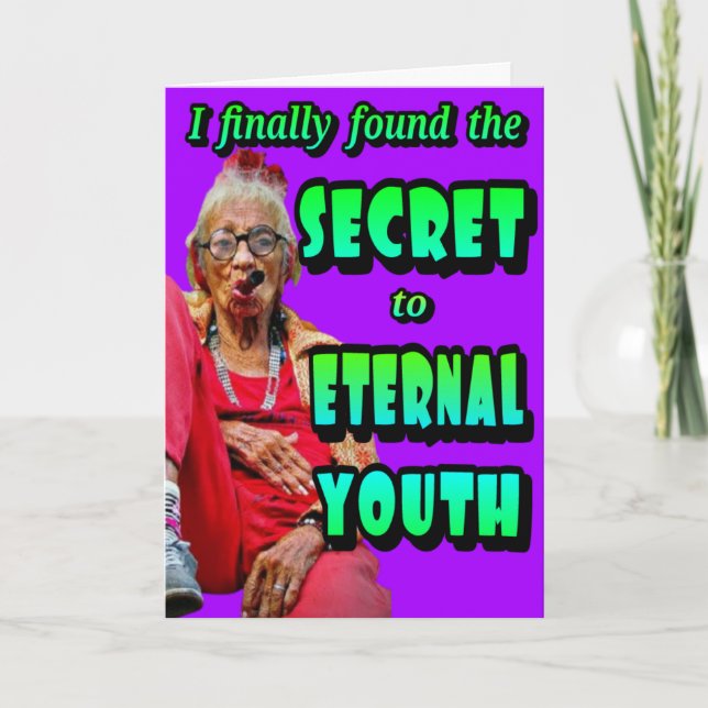 FUNNY "Certain Age" BIRTHDAY CARD Karte (Vorderseite)