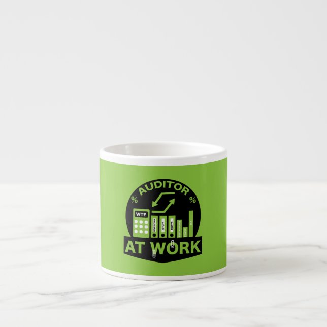 Funny Certified Auditor Gift Espressotasse (Vorderseite)