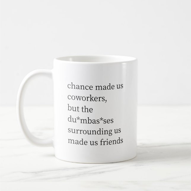 Funny Chance Made US Coworker Kaffeetasse (Links)