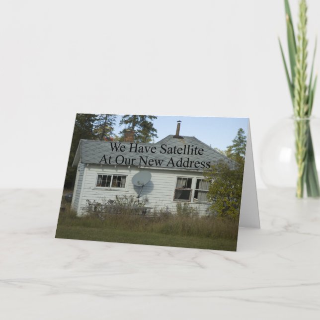 Funny Change Address - Wir haben Satellite Ankündigung (Vorderseite)