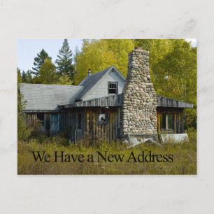 Funny Change of Address Card - Nice Chimney Ankündigungspostkarte