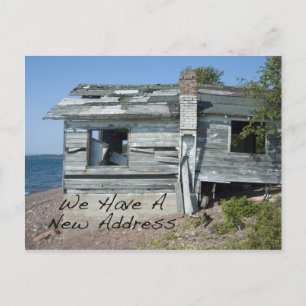 Funny Change of Address Card Seaside Zuhause Ankündigungspostkarte