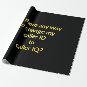 Funny Changing ID to IQ Joke Geschenkpapier