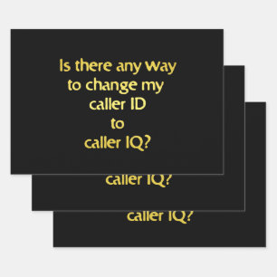 Funny Changing ID to IQ Joke Geschenkpapier Set