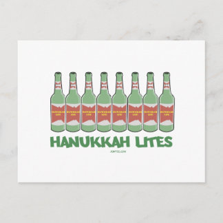 FUNNY CHANUKAH HANUKKAH LITES GIFTS FEIERTAGSPOSTKARTE