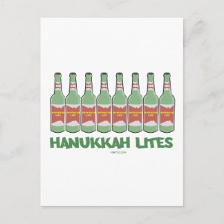 FUNNY CHANUKAH HANUKKAH LITES GIFTS FEIERTAGSPOSTKARTE