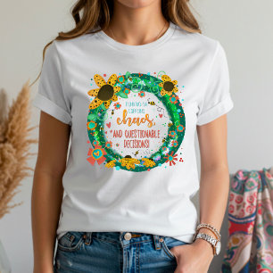 Funny Chaos Kaffee schlechte Entscheidungen Inspir T-Shirt