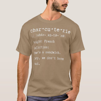 Funny Charcuterie Board Feinschmecker Food Lover S T-Shirt