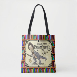 Funny Charlotte Bronte Saurus Dinosaur Buchleser