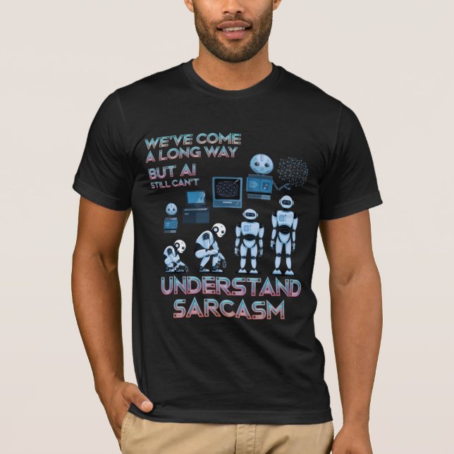 Funny Chatbot Memes Evolution von Ai Sarcasm T-Shirt (Vorderseite)