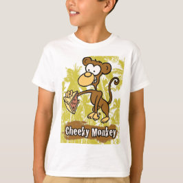 Funny Cheeky Monkey im Dschungel T - Shirt