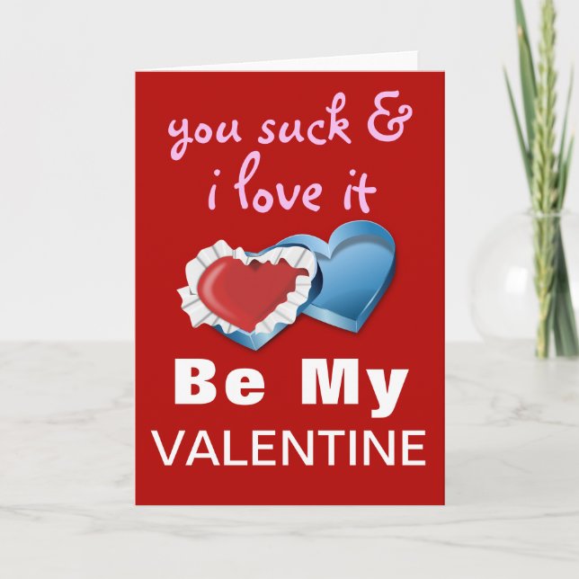Funny Cheeky Valentine Feiertagskarte (Vorderseite)