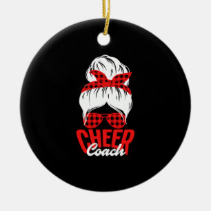 Funny Cheer Couch Cheerleader Coach Keramik Ornament