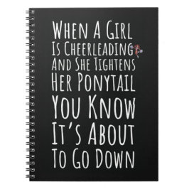 Funny Cheer Gifts For Cheerleaders Girl For Her Notizblock