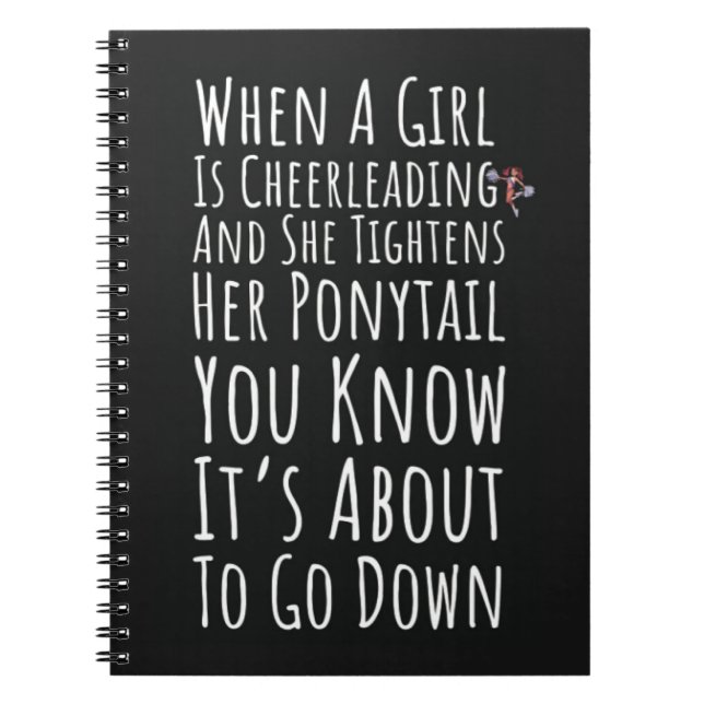 Funny Cheer Gifts For Cheerleaders Girl For Her Notizblock (Vorderseite)