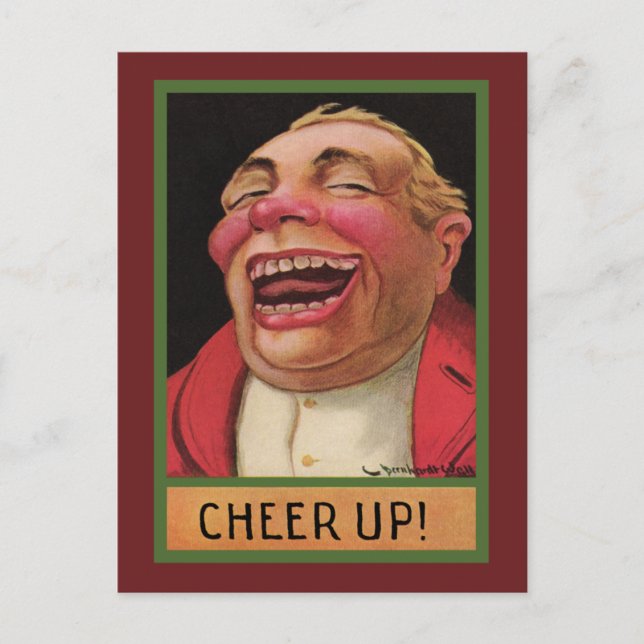 Funny Cheer Up ! Postkarte (Vorderseite)