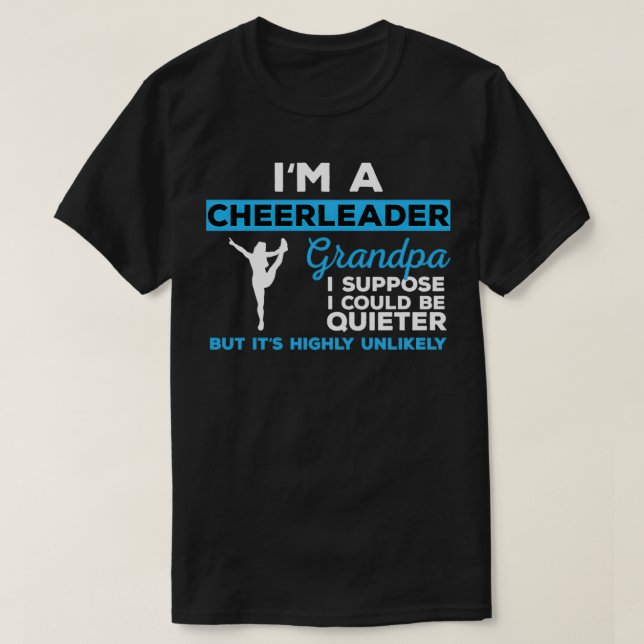 Funny Cheerleader Grandpa-Geschenk T-Shirt (Design vorne)