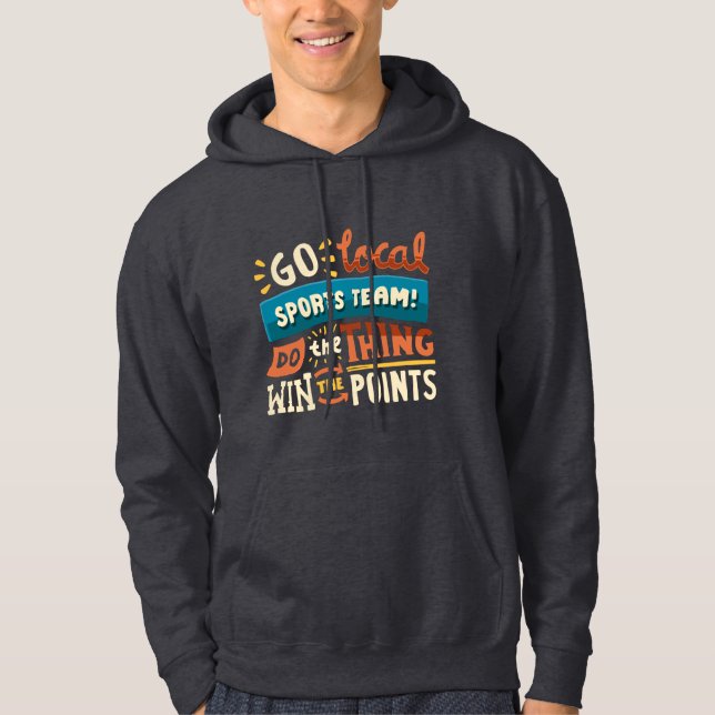 Funny Cheerleader Sports Fan Hoodie (Vorderseite)