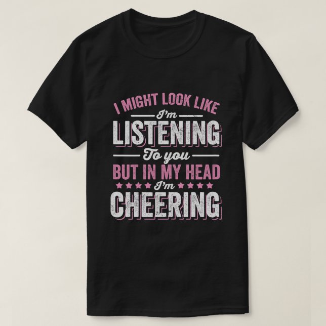 Funny Cheerleader Sprichwort Cheer Practice Cheer  T-Shirt (Design vorne)